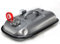 FISHTEC Jerrican Essence en Metal - Horizontal U.S Contenance 5L - Acier 8 mm - Tuyau fourni avec Bec Verseur - Trou aération gaz - 40 x 25 x 9 cm - Gris
