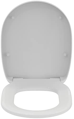 Ideal Standard Connect Freedom sedile WC avvolgente a D – Bianco (Alpin) | Sedile per WC realizzato in materiale durevole, E824401