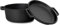4BIG.fun Cazuela de Hierro Fundido con Tapa Ø 28 cm - 6 L - Olla Tradicional 2 en 1 - Horno holandés con Tapa de Doble Función Sartén Plancha para Inducción - Pan, Sopa, Cazuela