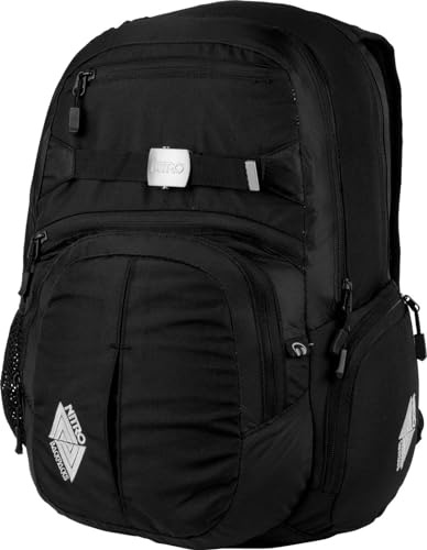 Nitro Hero Pack / großer trendiger Rucksack Tasche Backpack / mit gepolstertem Laptopfach und weiteren tollen Features / Schoolbag / Schulrucksack / 37L / True Black