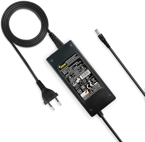 LEICKE Charger for E-Scooter 42 V / 36 V 2 A 84 W with Round Plug Battery Power Supply for E-Scooters, Electric Bicycles Identical D-Power Charger for Scooter, E-Bike SachsenRAD 5.5 mm x 2.1 mm TÜV