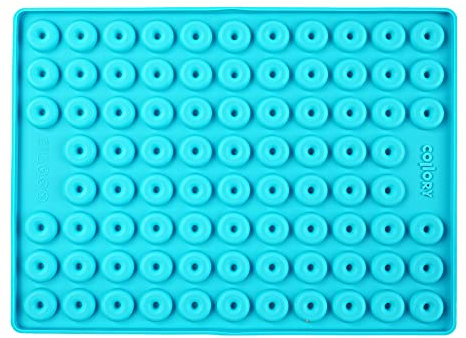 Collory Medium Donut (2,8cm) Silikon Backform für Hundekekse & Hundeleckerlis, Pralinenform, Schokoladenform, Antihaftend und Lebensmittelecht (BPA-Frei)