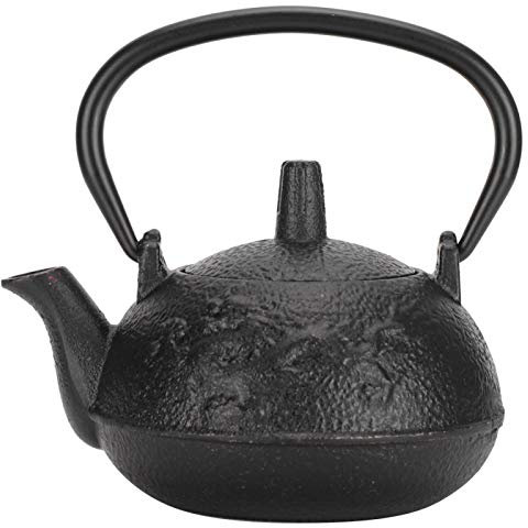 Hapivida Teiera in Ghisa Giapponese con Infusore, 0.3L Cinesi Orientale Design Bollitore con Infusore in Acciaio per Preparare Ottimo Te