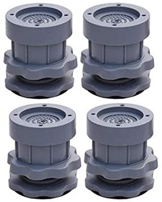 Washing Machine Feet Pads, Anti Vibration Rubber Mat, Steady Spin Floor Protection Non Slip Pads, Furniture Feet for Dryer, Refrigerator, Microwave, Oven (Grey)