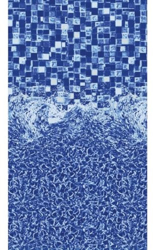 Aqua Coastal Bali Overlap - Revestimiento ovalado para alberca sobre el suelo, 48-54 (12' x 18')