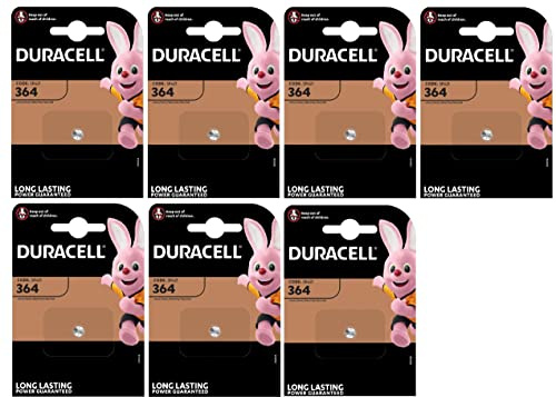 7 x Duracell 364 Silver Oxide (7 Lampen á 1 Akku) 7 Batterien