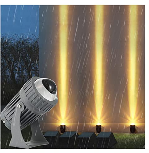 GUODDM Faretto LED Pavimento - Luce A Rondella A Parete A Fascio LED, Proiettori A Lungo Raggio da 10 W Fascio Stretto per Illuminazione di Pareti Esterne di Edifici, Matrimoni, Feste(RGB+Remote,12V)