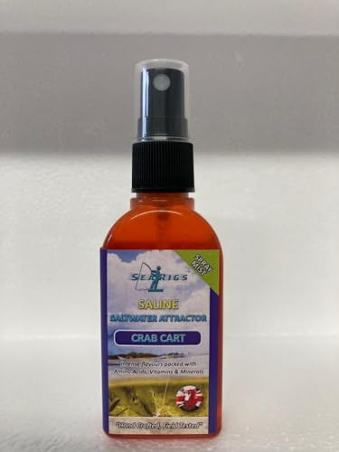 searigs Sea Fishing CRAB CART Natural Saline Bait Spray For Cod, Bass, Conger, Smooth hound, Plaice, Flounder