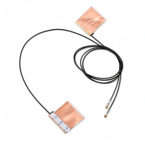 Interne Laptop-WLAN-Antenne für PC, Notebook, Desktop und Motherboard, 2,4 GHz/5 GHz/6 GHz, 4. Generation U.FL-Anschlüsse (kompatibel mit MHF4) auf M2-WLAN-Karten, 2 Stück