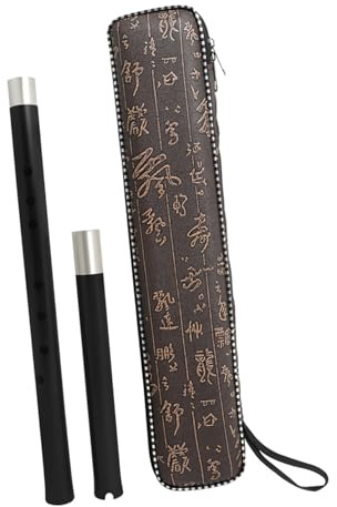 SAFIGLE Traditionelle Chinesische 8-loch Holzflöte Zwei Stück F-dur Holzblasinstrument für Anfänger Kompakt und Leicht für Musikliebhaber und Geschenk