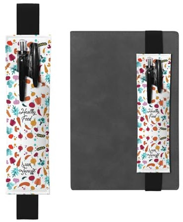 Stifthalter mit gesundem Lebensmitteldruck, verstellbares Gummiband, PU-Leder, Stifteetui für Hardcover-Tagebücher, Notizbücher