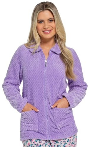 Undercover Waffle Fleece Zip Bed Jacket LN1693 Lilac 18-20