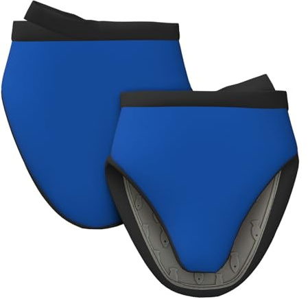 Mini guanti da forno in silicone, blu scuro, resistenti al calore, presine per cucina e cottura, guanti da forno carini, 2 pezzi