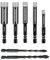 Zzcy 7 Pezzi Punte Trapano Diamantate Gres Porcellanato 6, 8, 10, 12, 14 mm con Punta in Metallo Duro da 6/8 mm Punte Dimantate Trapano Piastrelle per Ceramica, Granito, Porcellana, Vetro