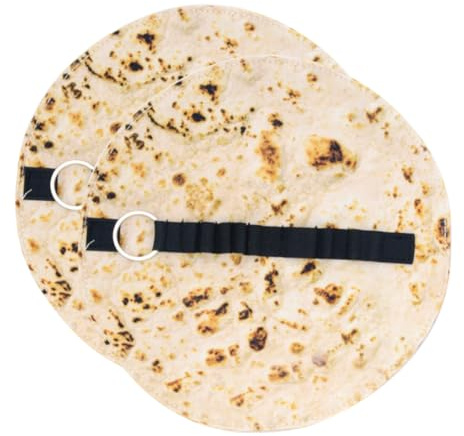 DIYEAH 2 Stück-Pack Tortilla Stifterollen aus Langlebigem Canvas Zusammenrollbares Federmäppchen für Kinder Großes Fassungsvermögen Tragbar für Schule und Reisen