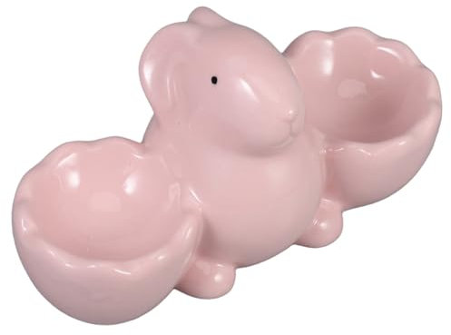 Gatuida Hasenform Eierbecher Aus Keramik Präsentationsbecher Für Weichgekochte Eier Frühstückseierständer Für Küche Feiertagsdekoration Für Heimdekoration