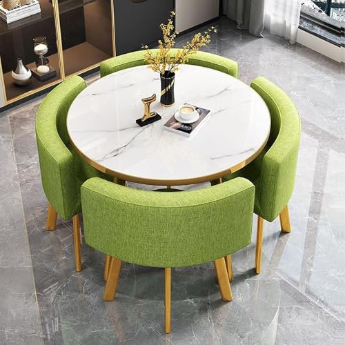 Modernes Büro Konferenztisch Set mit Stühlen Quadratisch/Rund Business Couchtisch für kleine Räume
