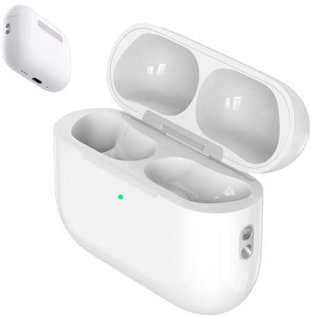 Custodia di ricarica wireless compatibile con AirPods Pro di 3 generazione, porta USB-C Airpods Pro 3, sostituzione della custodia di ricarica, nessun Airpod Pro 3 (AirPods Pro 3)