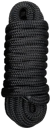 Corda per ormeggio in nylon - Linea per barche durevole da 5/8 pollici x 15 piedi, resistente cavo marino | Yacht sicuri Kayak Ancoraggio Ponte di navigazione Sport acquatici all'aperto