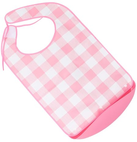 Toyvian Bavoir Repas Imperméable pour Adulte Grand Format, Tablier de Table Résistant en Matériau Doux, Protège-vêtements Anti-taches pour Personnes Âgées et Patients, Usage Réutilisable
