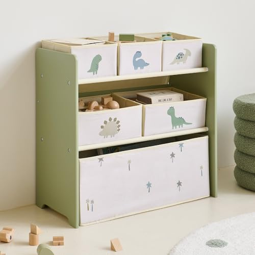Petite Amélie Kinderregal Dino - Dunkel Olivgrün