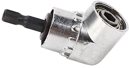 Cacciavite elettrico Attacco per trapano Cacciavite ad angolo retto Prolunga ad angolo di 105 gradi Gambo esagonale per trapani elettrici Trapani a batteria Chiavi manuali Acciaio