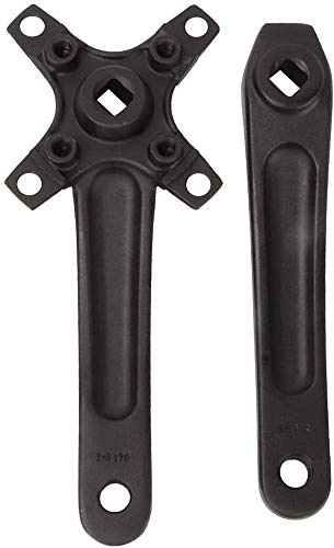 ANCLLO Lot de 2 manivelles gauche et droite en alliage d'aluminium pour vélo de montagne 170 mm