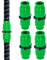 4 Sets Expandable Garden Hose Repair Kit - Dual-Channel Connectors Compatible with Pocket Hose - Fits 25, 50, 75, 100 FT