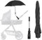 Sombrilla Carro Bebe Universal Anti UV, Diámetro 71 cm, Sombrilla de Cochecito con Abrazadera de Fijación, Parasol de Carro Bebe Protección UV50+, para Cochecito & Silla de Paseo