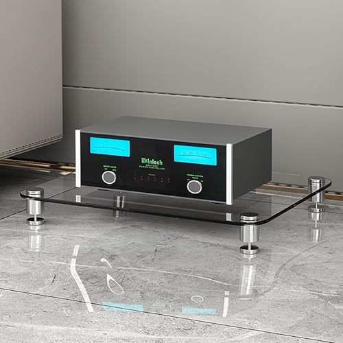 Mobile Stereo Hi Fi Rack In Vetro,Audio Av Tower,Mobile Audio Hifi,Rack Hifi Aperto Multifunzione,Piccolo Mobiletto Stereo E Supporti Audio-Video,Adatto Per Lettori Dvd/Console Di Gioco/Accessori Tv(T