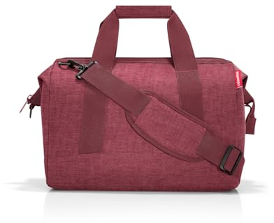 reisenthel allrounder M twist maroon – Vielfältige Doktortasche zum Reisen, für die Arbeit oder Freizeit – Mit funktional-stylischem Design