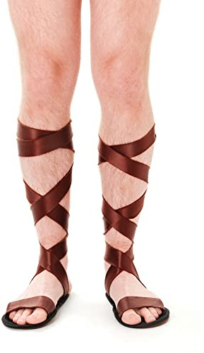 Forum Novelties Bristol Novelty - Sandales ROMAINES - Homme (Taille unique) (Marron)