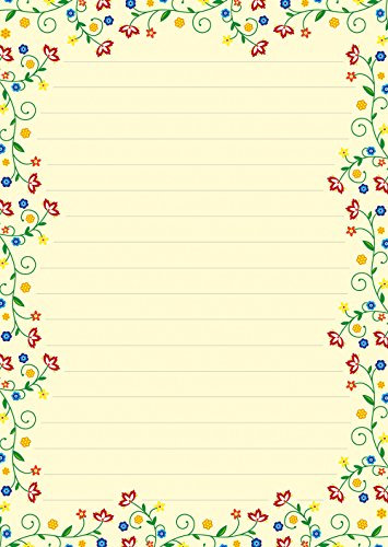 2 Schreibblöcke Blütenzauber Vintage 50 Blatt Format DIN A5 mit Deckblatt 7450