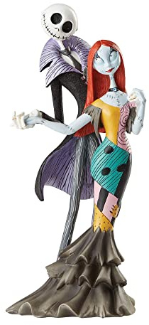 Enesco Disney Showcase Couture de Force Nightmare Before Christmas Jack and Sally Deluxe Figurine, 8.74 Inch, Multicolor