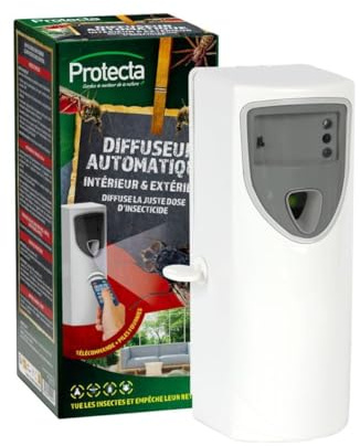 Protecta - Diffuseur automatique d'insecticides au pyrèthre végétal + 1 recharge