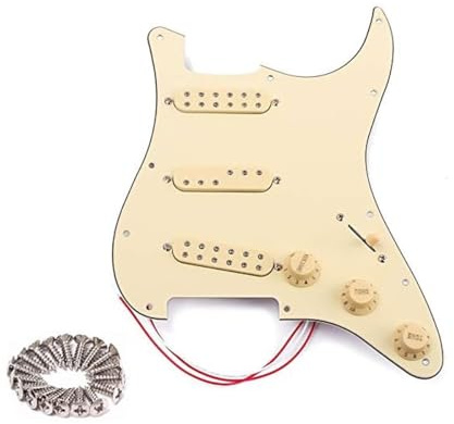 Alnicov SSS 3-lagers förtrådbunden pickguard pickup set hög kvalitet retro enkel spole pickup musikinstrument tillbehör