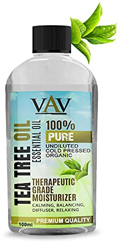 Aceite esencial de aromaterapia de árbol de té natural puro orgánico difusores de fragancia (100 ml)