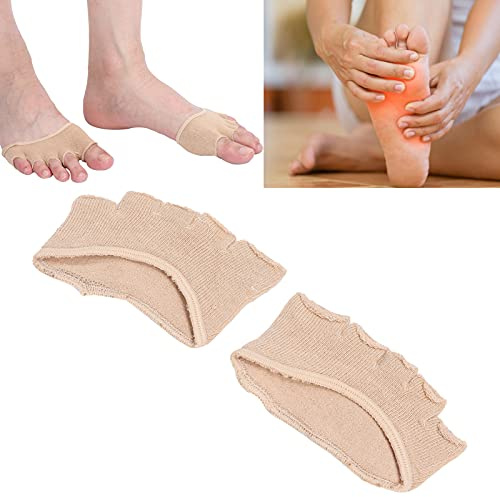 Calcetines separadores de los dedos del pie transpirables, calcetines con punta abierta, almohadillas para el antepié que absorben el sudor, para aliviar el dolor del pie (puntera abierta)