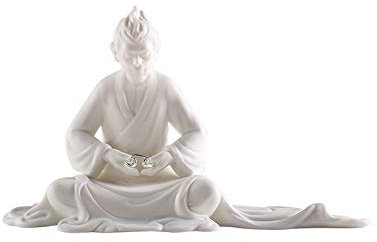 xuejuanshop Sun Wukong Statue Dekoration Desktop-Skulptur Keramik AFFE King Statue Handwerk Modell Skulptur Büro Dekoration Geschenk Desktop Zubehör Figuren AFFE King Figur