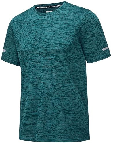 MAGCOMSEN Mens T Shirt Gym Running Sport Shirts Training Quick Dry Lightweight Top Breathable Short Sleeve T-Shirt Workout