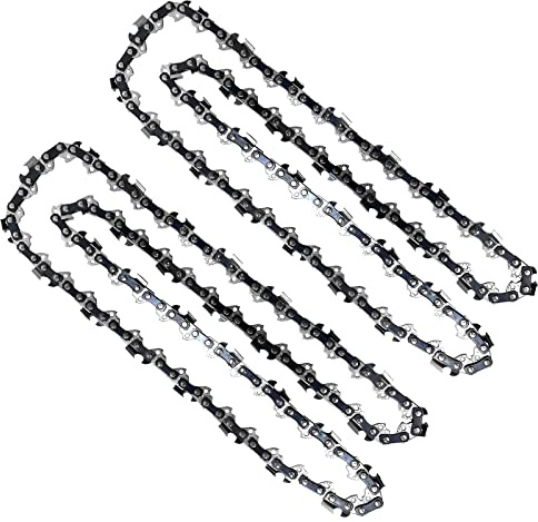 Opuladuo 2PC 18 Inch Chainsaw Chain for Oregon CS1500, 18 Chain Replacement for EGO CS1804 CS1800-3/8 Pitch .050 Gauge 62 Drive Links
