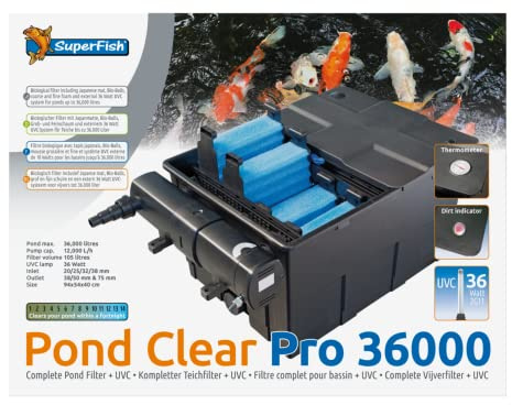 Superfish Pond Clear Teichfilter Pro 36.000 mit UVC Lampe