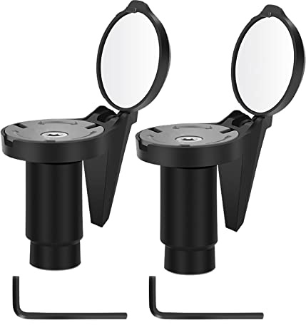 Fahrradspiegel Fahrradrückspiegel Sicherer Weitwinkel Rückspiegel Universal Sicherer Rück Spiegel 360°Verstellbarer Rückspiegel Fahrrad für Mountainbike, Rennrad 2 Stück