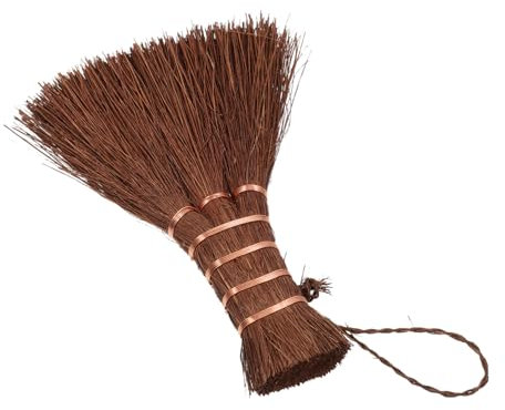 SOLUSTRE Cepillo de Fibra de Palma para Bandeja de Té, Limpieza de Cocina y Platos, Ligero, Orificio para Colgar, Marrón