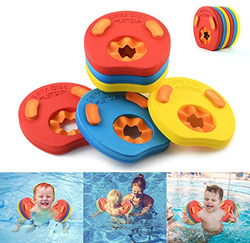 kaianda 6 Piezas Manguitos de natación para niños, Manguitos Piscina, Hechos de Espuma, Piscina Discos Flotantes, Apto para Ayudar a los niños en el Aprendizaje de la natación