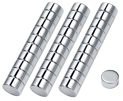 Diarypiece 30Pc/Box Round Silver Nail Art UV Gel Acrylic Nail Tips Sizing Cutter Maincure Tool Attraction Small Magnet