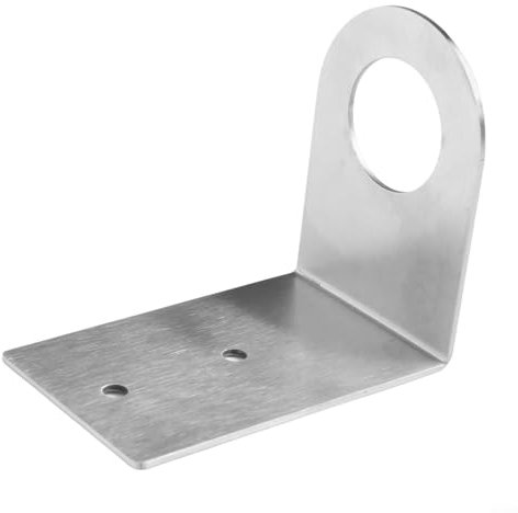 HavenDomicile Dispensador de jabón de acero inoxidable montado en la pared, dispensador de botellas de jabón, soporte para organización de baño (1 agujero A)