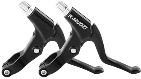 Trkimal Right and Left Bicycle Brake Lever, Aluminum Alloy Brake Handles Road Bike Brake Lever 22mm Diameter for Mountain Bike MTB/BMX(Brake Lever Sets)