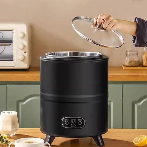 Jidanmian Yogurtiera Greca con Display LCD, Yogurtiera Commerciale, Isolamento Termico e Antiscottatura, Yogurtiera per Yogurt Biologico Casalingo, Formaggio, Frutta e Vino(12L)