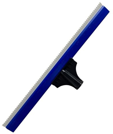 Colcolo Escobilla de Goma para Revestimiento de Cemento dentado de Piso epoxi, rastrillo de Goma Suave, fácil de Limpiar, versátil para múltiples Superficies, 40cm